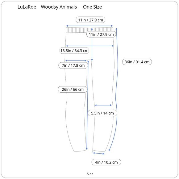 LuLaRoe Womens Leggings Deer Owl Fox Bear Green Buttery Soft One Size - Picture 6 of 6